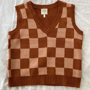 Women’s checkered vest